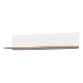 Półka ścienna wisząca 108 cm - biały mat